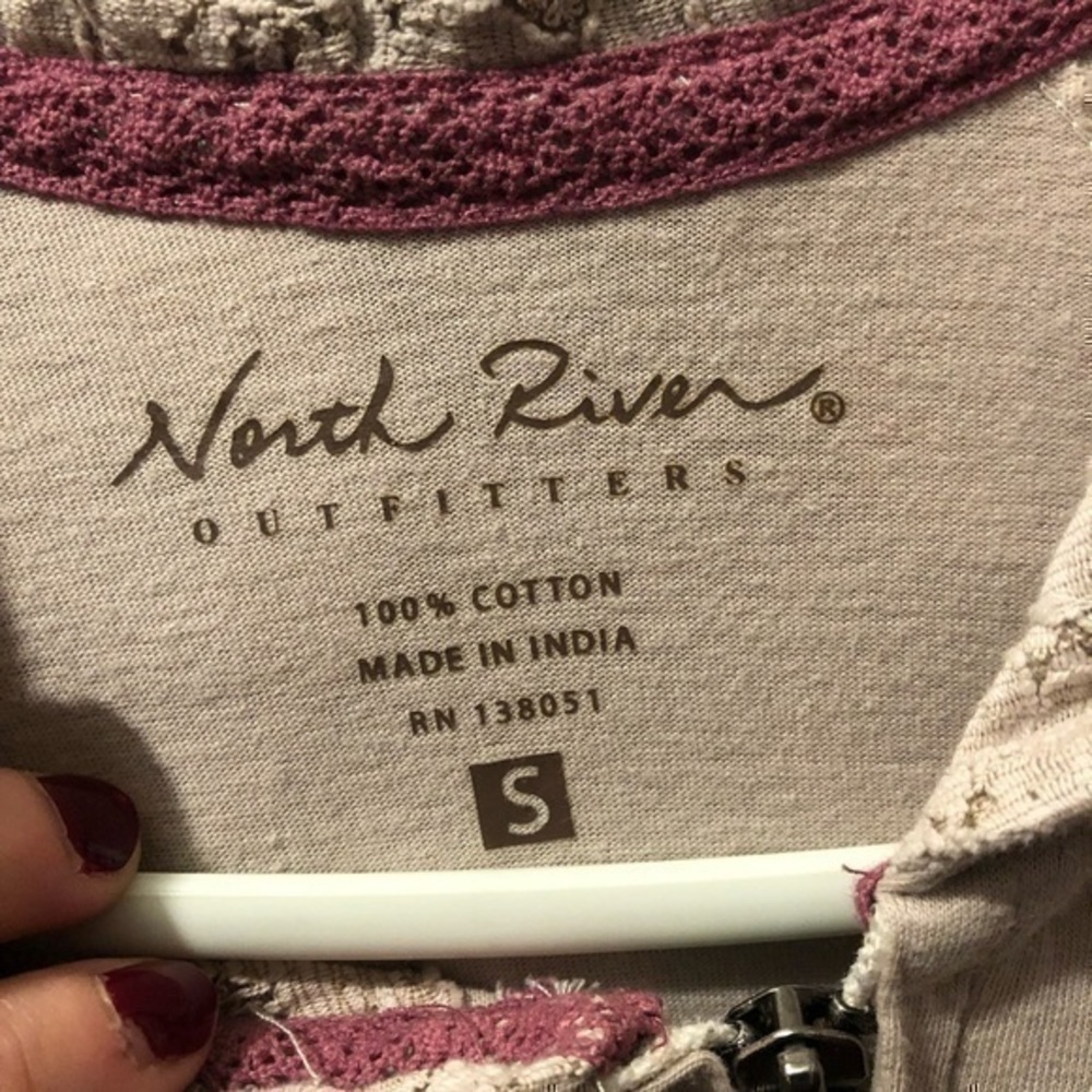 North River Outfitters 100% cotton women’s size small hooded jacket - Picture 6 of 9